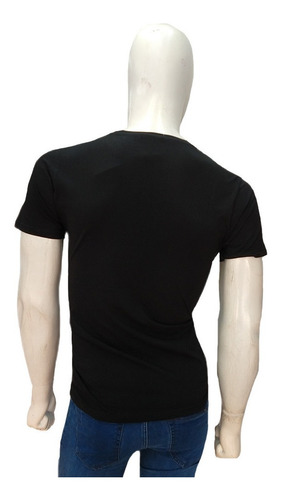 Imagen 4 de 5 de Playera Hombre Estampada Abeja Corona Pedreria Slimfit