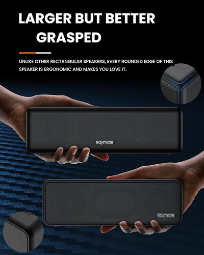 Altavoces De Bluetooth De Raymate, Sonido Estéreo Hifi Con D