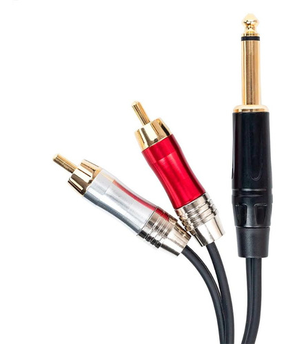 Cabo P10 Mono Para 2 Rca 1 Metro