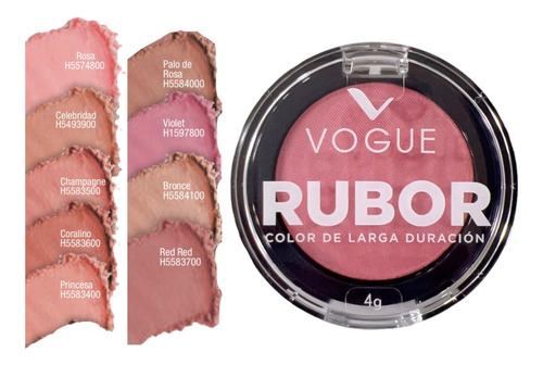 Rubor Compacto Vogue - G A $297