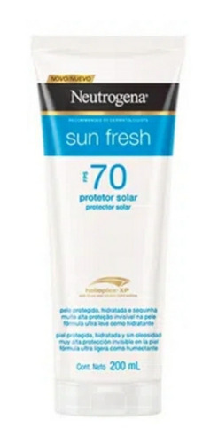 Kit Protetor Solar Sun Fresh Neutrogena Fps70 200ml + Facial