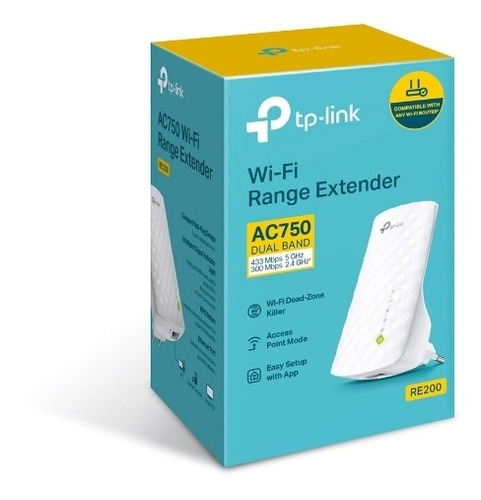 Extensor De Rango Wi-fi Tp-link Re200 Ac750 Doble Banda