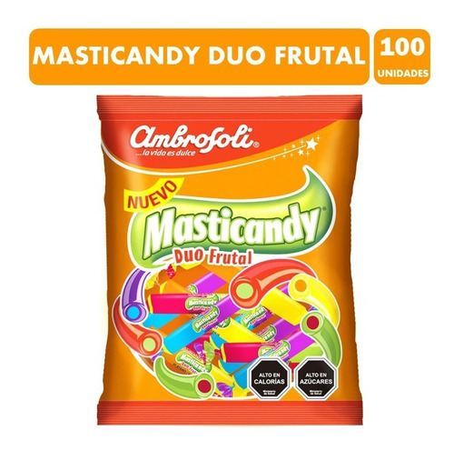 Masticandy Duo Frutal De Ambrosoli (bolsa De 100 Masticable)