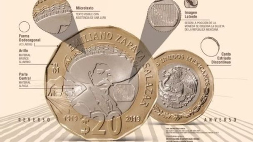 Moneda De 20 Pesos Conmemorativa Válida 3 Millones De Pesos