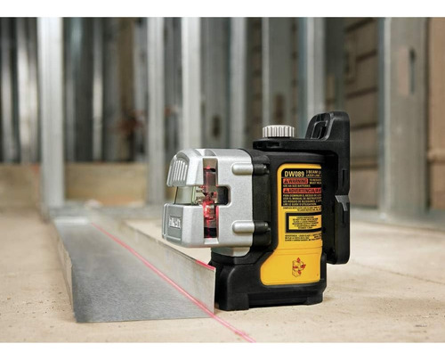 Nivel Laser De Linea Dewalt, Autonivelante, 3 Haz Rojo Dw089