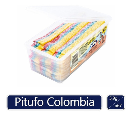 Goma Cinta Pitufo Colombia X 67 Ud Fini - Kg a $1