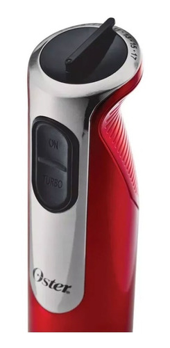 Stick Mixer Oster 800w C/accs Batidora De Inmersion Picadora Color Rojo