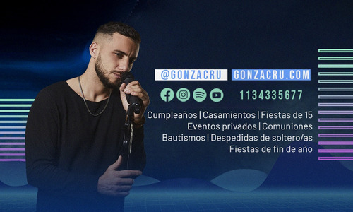 Show Cantante Fiestas Cumpleaños Casamientos Gonzacru.com