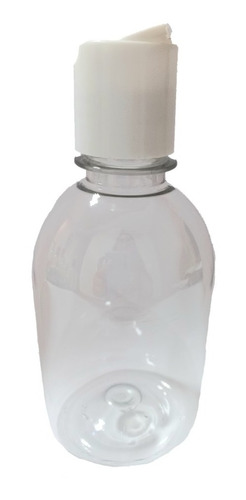 Envase Botella Transparente Pet 250ml  Tapa Disc Top X100