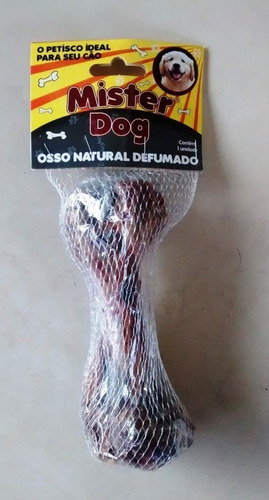 Osso Bovino Defumado Mini - Petisco Mister Dog P/ Caes 30un