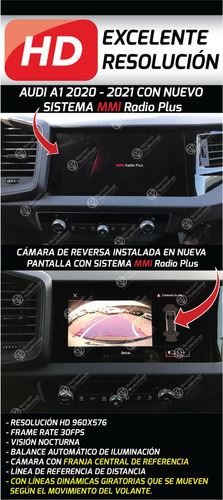 Cámara De Reversa Para Audi A1 Lineas Dinámicas 2020 - 2021