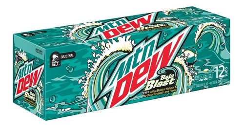 Refresco Mountain Dew Baja Blast Tropical Lima 12 Pack 355ml