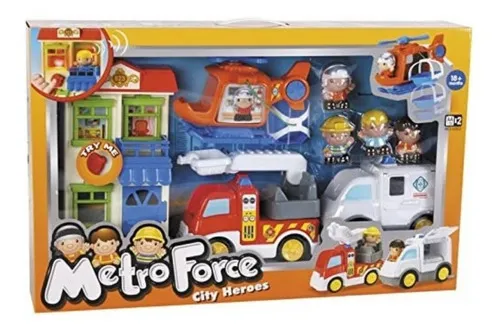 Casa City Her Ambulance Helicóptero y camión de bomberos