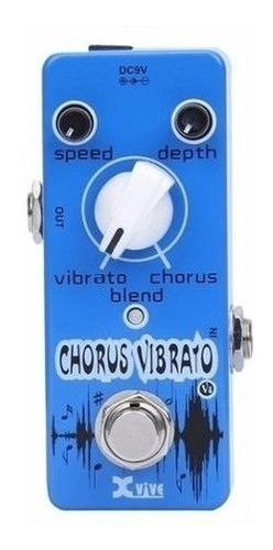 Pedal De Efecto Chorus Vibrato Para Guitarra Xvive V8