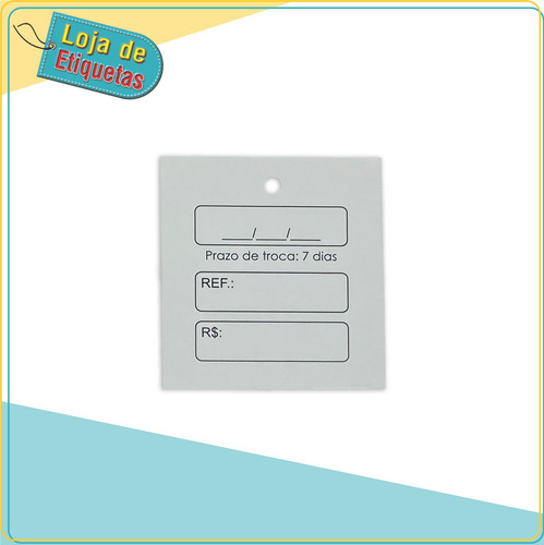 Imagem 3 de 4 de Kit Tag De Preço Com Lacre Preto - 200 Un