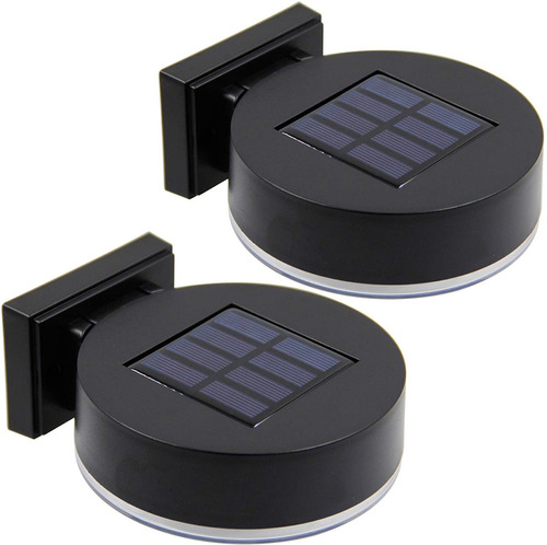 Pack X 2 Luces Solares 24 Leds, Ideal Pared Jardin O Fachada