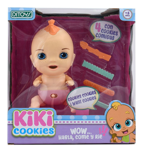 Muñeca Kiki Cookies Habla Come Y Rie  Ditoys Mundotoys