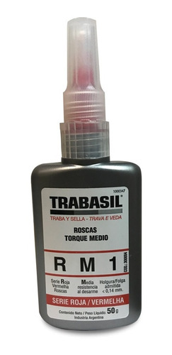 Trabasil Rm1 - 50gr Adhesivo Sellador Traba Roscas.