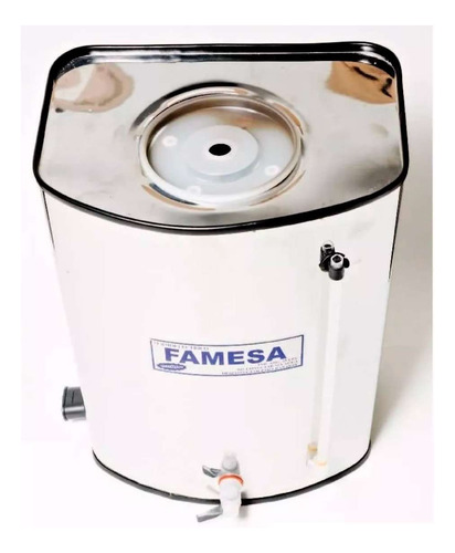 Imagen 3 de 6 de Calefon Enlozado Electrico Blanco 25 Lts Ducha Climatizacion