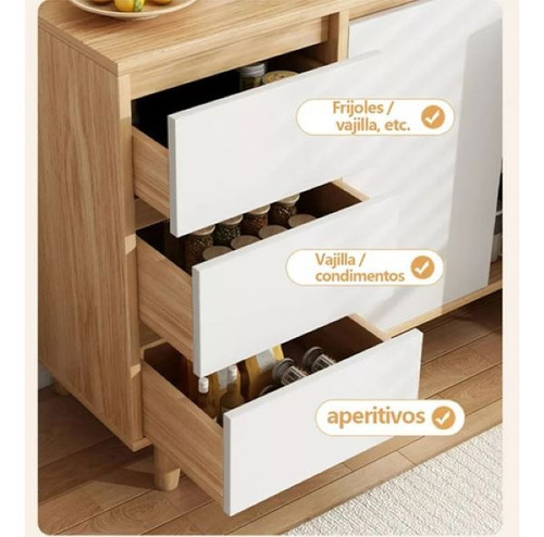 Mueble Organizador Alacena 3 Cajones 2 Puertas 100x30x80cm*