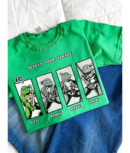 Remera Tortugas Ninjas Arcade V2 Kevdylan Estampa Dgt