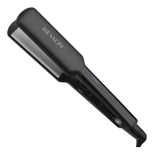 Planchita De Pelo Revlon Rvst2182la2a Placas Anchas Cerámica Color Negro
