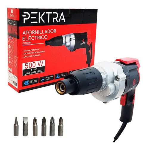 Imagen 6 de 6 de Atornillador Placas De Yeso Durlock Reversible 500w Pektra
