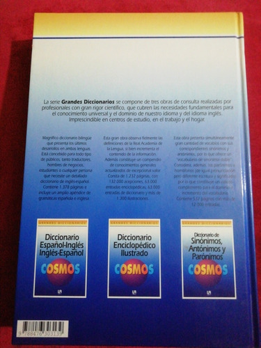 Diccionario De Sinónimos, Antonimos Y Paronimos Libro Grande (Usado)