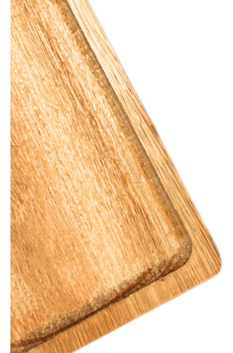 Tabla Cavada Eucalipto 14x30 Cm Bar Cafetería Restaurante Tabla Cavada Marrón Claro