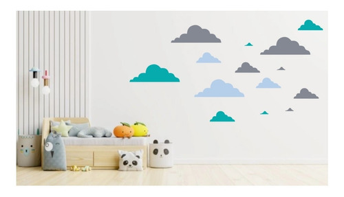 Nubes Para Pared Habitación Infantil