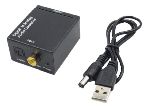Señal Digital De Fibra A Rca Analógico L / Aux Converter