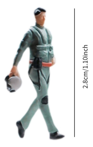 Figura De En Miniatura A Escala 1/64, Toma Un Sombrero