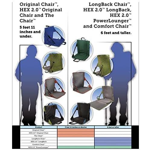 Silla Hex 2.0 Crazy Creek Camping, Asientos Estadios ...