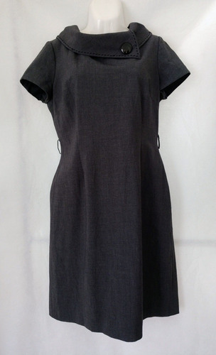 Vestido Gris Tahari Talla 8 Petite