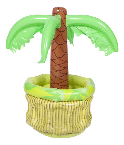 Hielera Inflable Con Forma De Palmera, Cubitera, Fiesta Hawa