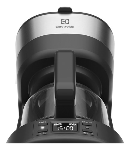 Cafetera Eléctrica Programable Electrolux Ecm25 1,2l Color Negro