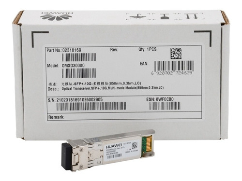 Sfp Huawei 10g 850 Nm, 0.3 Km, Lc