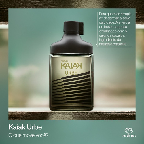 Imagem 2 de 3 de Colônia Kaiak Urbe Masculina 100ml - Natura
