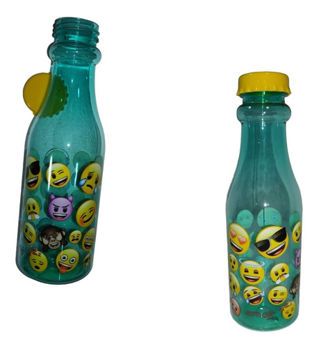 Botella Para Agua Con Bombilla Plástico 350ml