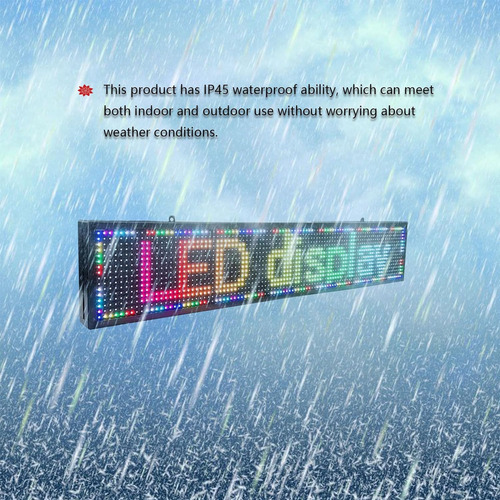 Letrero Led De Desplazamiento Programable, Usb Wifi Peq...