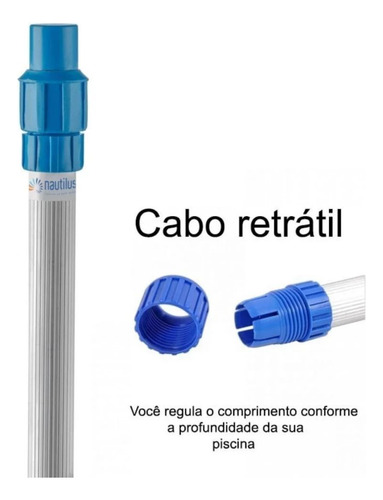 Kit Limpeza De Piscina Aspirador + Mangueira 6m