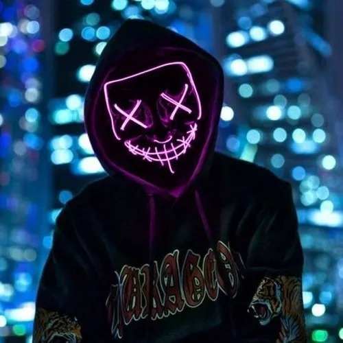 Mascara Led La Purga C/ Luces Led Para Hallowen Sy-mj03