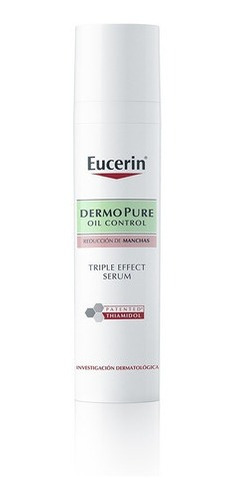 Imagen 1 de 2 de Sérum Triple Effect Serum Eucerin Dermopure Oil Control día/noche para piel grasa de 40mL