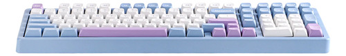 Teclado Mecanico Gamer Mechlands Blade 101 Wireless Tri Mode Azul Inglés Internacional
