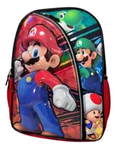 Comprar Mochila Super Mario Bros Luigi, Yoshi, Toad Y Mario Videojuegos Nintendo Infantil Niños Escolar Jovenes Here We Go
