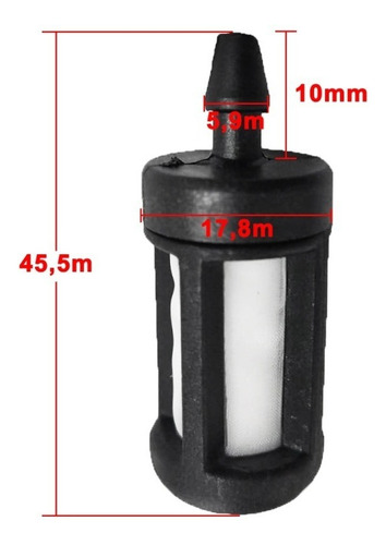 Filtro Gasolina Bico Fino Nylon Roçadeira Husqvarna - 345fxt