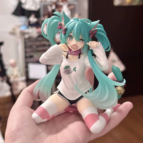 Cx Figura Miku Con Orejas De Gato For Niñas, Modelo De