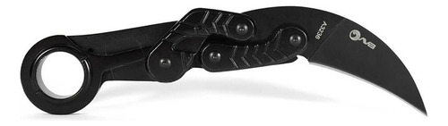 Aro para cuchillos Karambit Avb A3236 de acero inoxidable, color negro