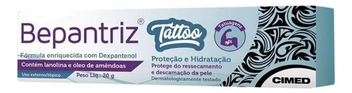 Creme P/ Tattoo Tatuagem 20 Gramas - Proteção E Hidratação Tipo De Embalagem Bisnaga Fragrância Original