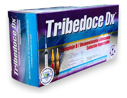 Tribedoce Dx Complejo B, Dexametasona, Lidocaína C/3 Amp.